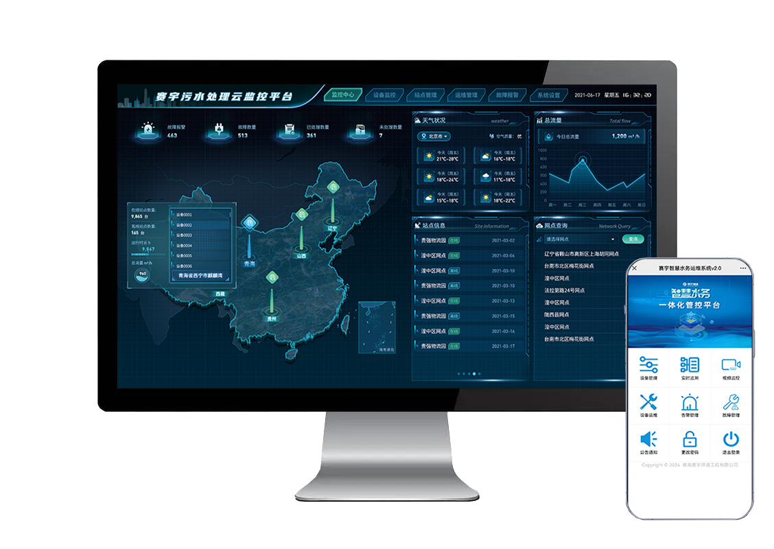 智慧污水物联网管控平台